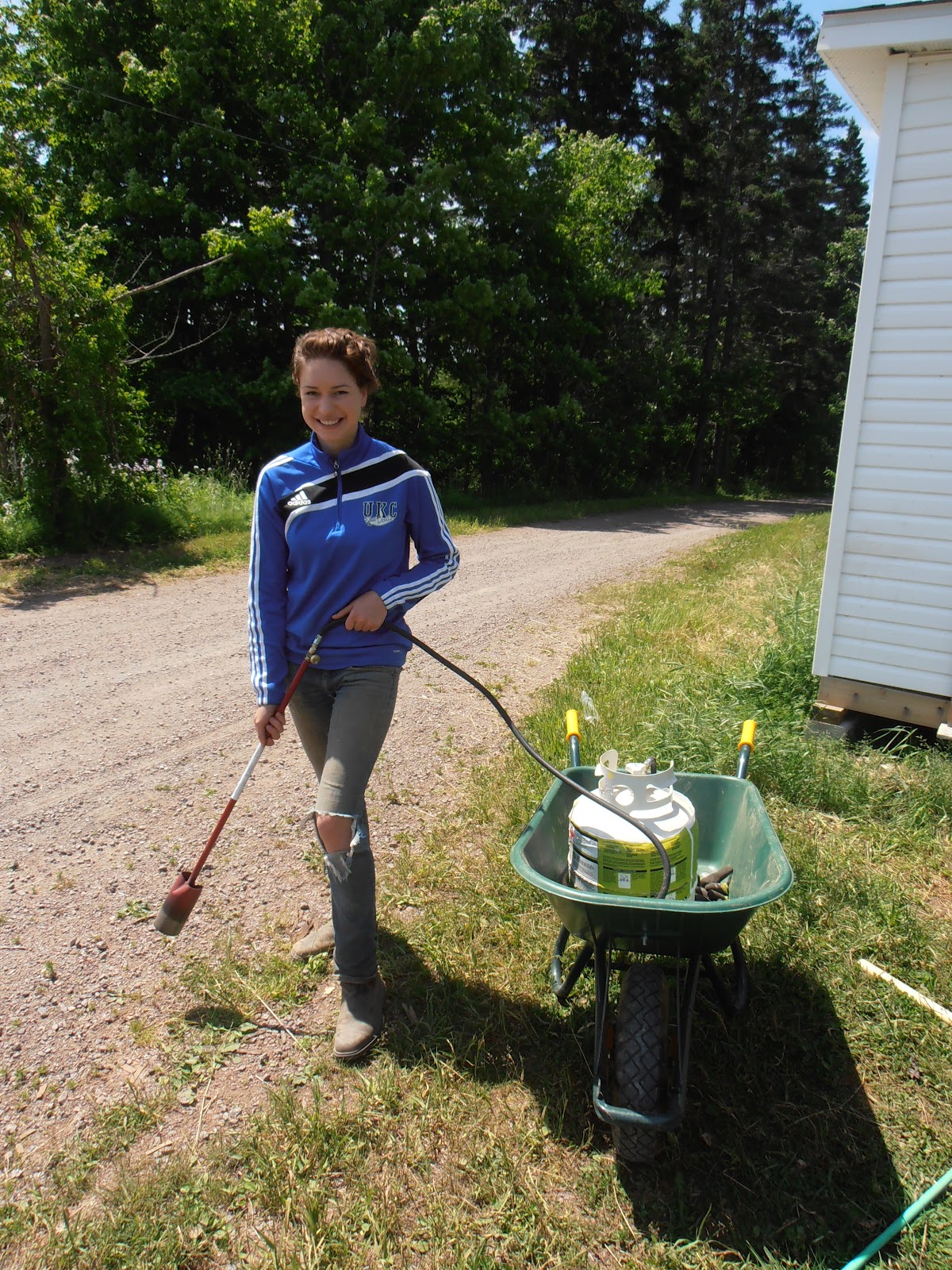 Mount Allison University Farm: Flame Weeder is Here!