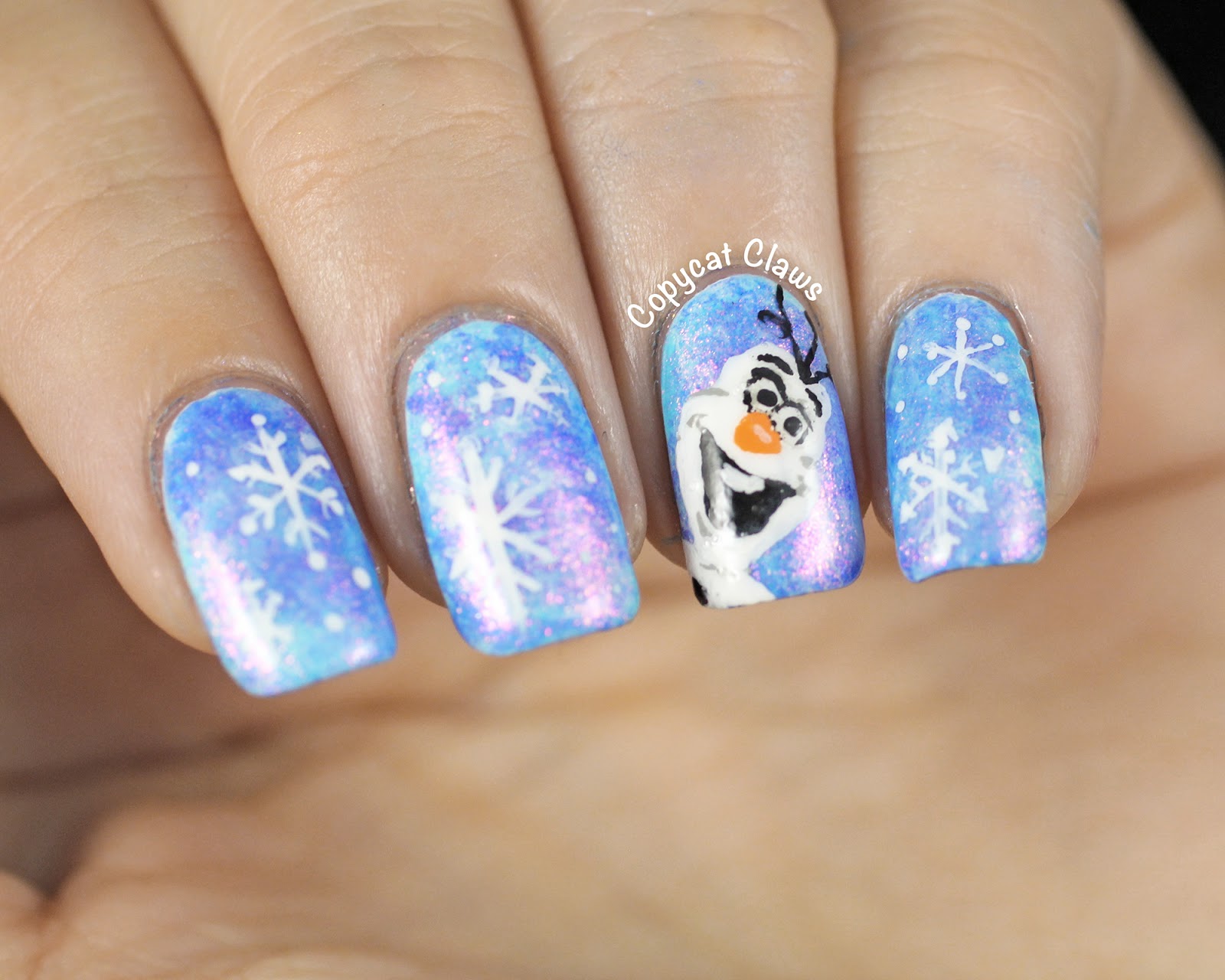 8. Glittery Frozen Nails - wide 2