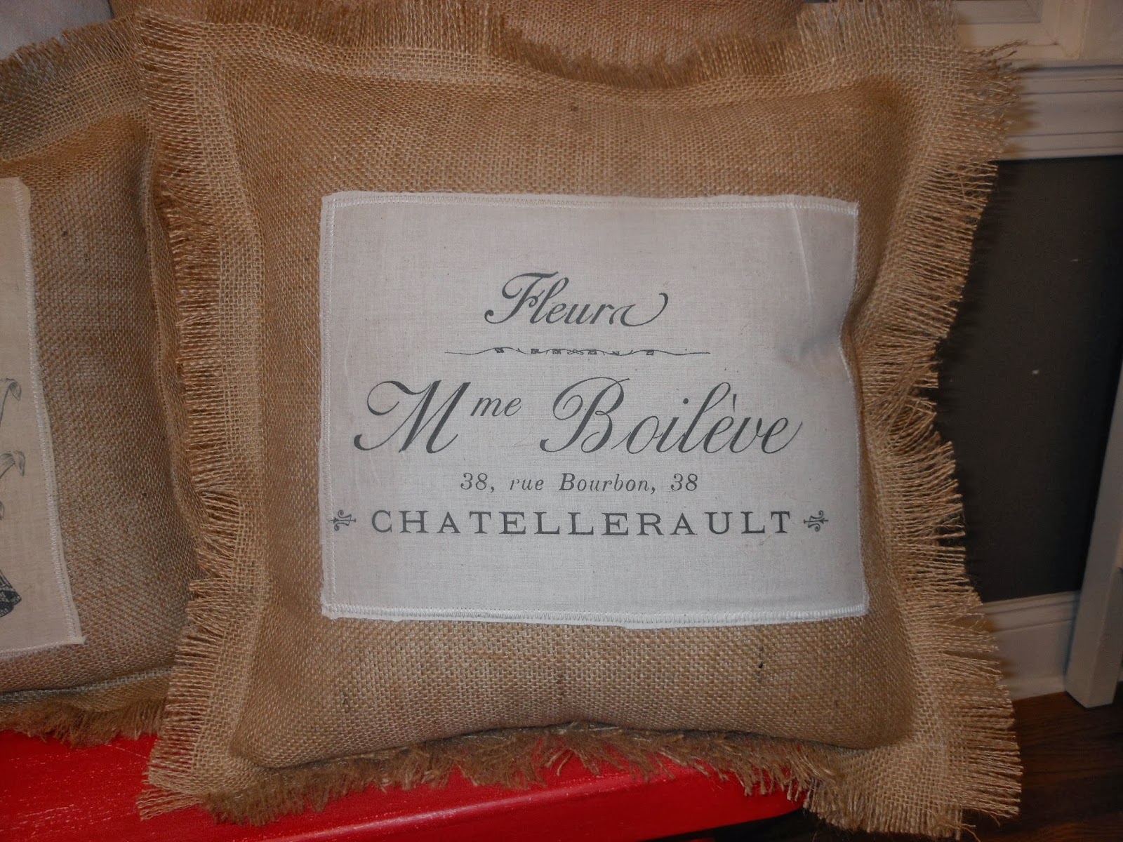 Painted on a Whim Burlap Pillows Galore!!