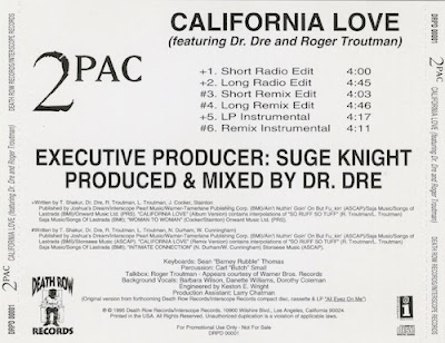 2 Pac – California Love (Promo CDS) (1995) (320 kbps)