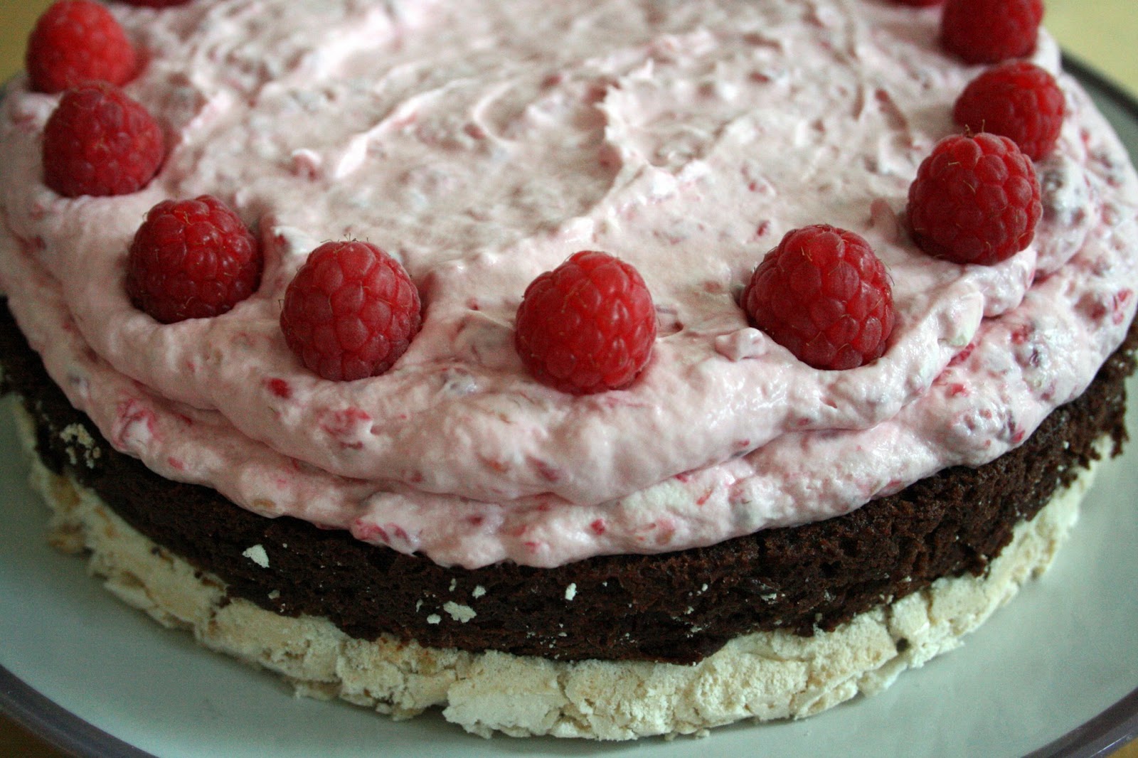 lauralovescakes... Chocolate Brownie Meringue Cake for World Baking Day