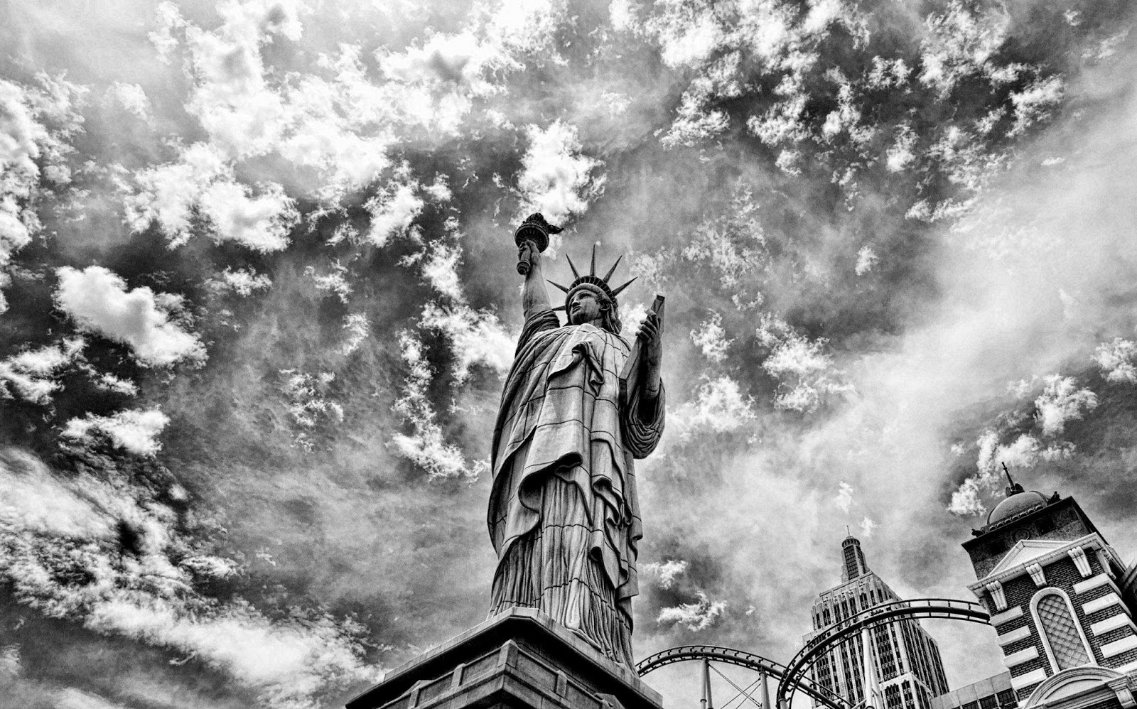 Statue of liberty Black and white photography | Black and White Photography
