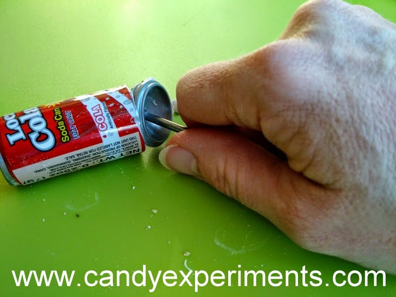 Candy Experiments The other way to open Fizzy Soda Candy
