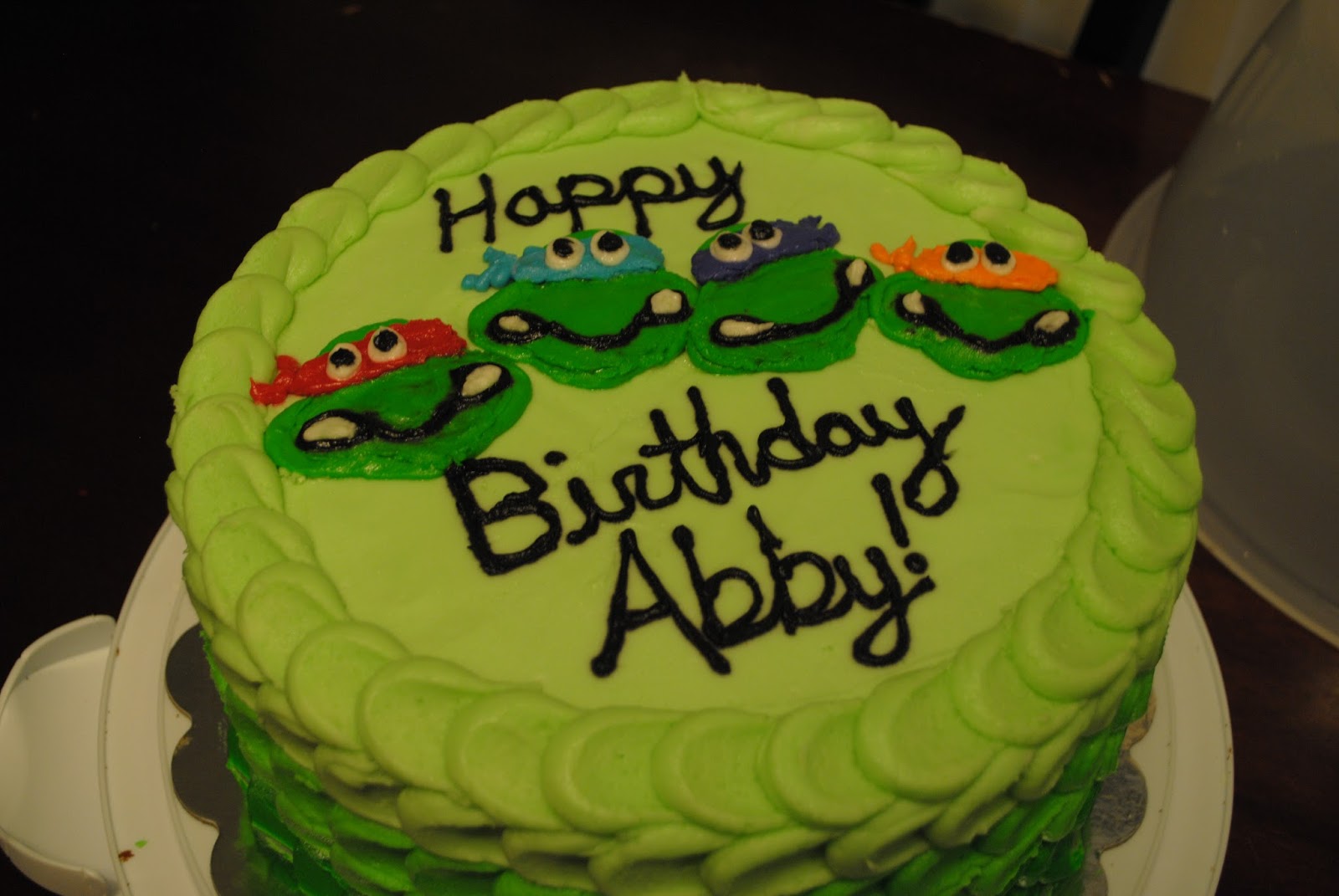 The Kroh's Nest: Ninja Turtle Cake