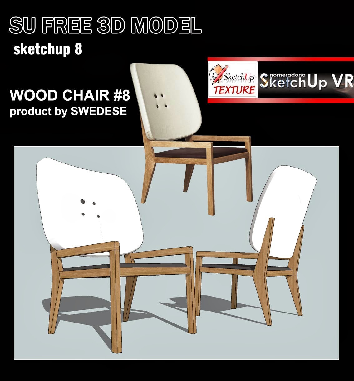 SKETCHUP TEXTURE SKETCHUP MODELS CHAIR & EASY CHAIR