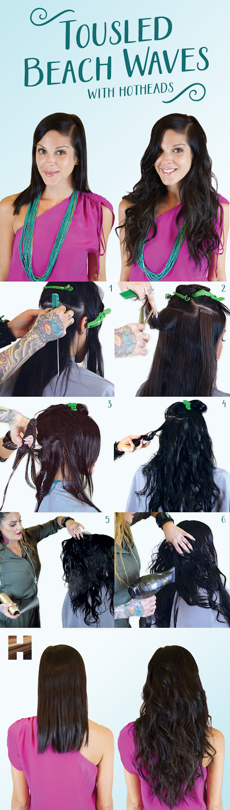 Hotheads Hair Extensions Tousled Beach Waves