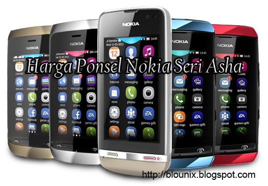daftar harga nokia ini merupakan produk nokia dari keluarga asha