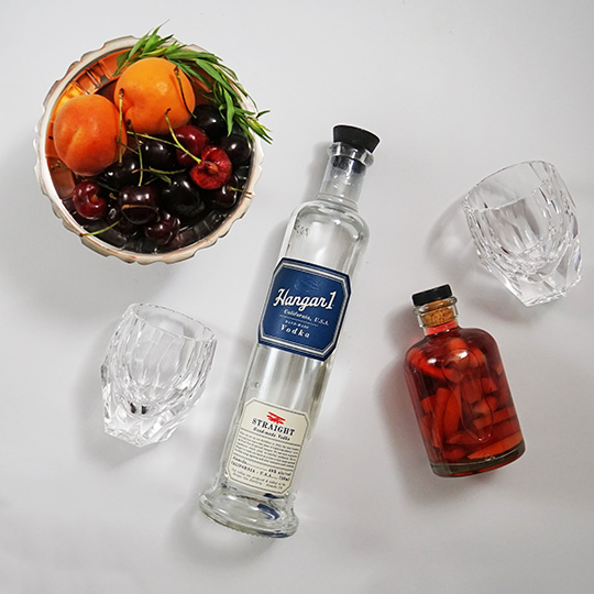 Gastronomista Stone Fruit Vodka Old Fashioned with Hangar 1 Vodka