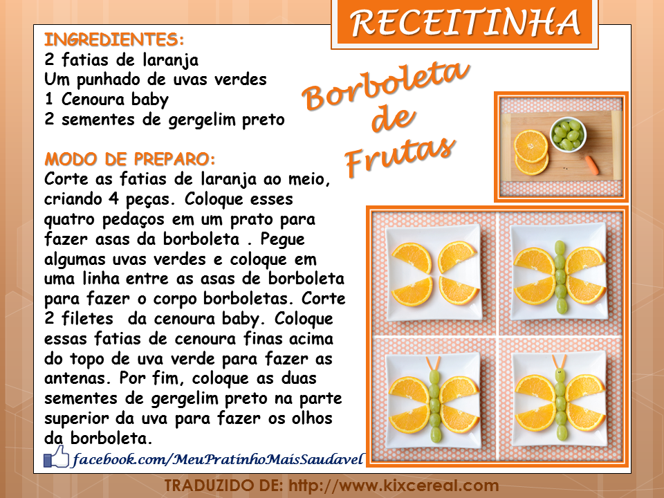 Objetivo De Trabalhar Receita Na Educação Infantil NUTRIÇÃO INFANTIL - Nutricionista Alessandra Pires: Setembro 2014