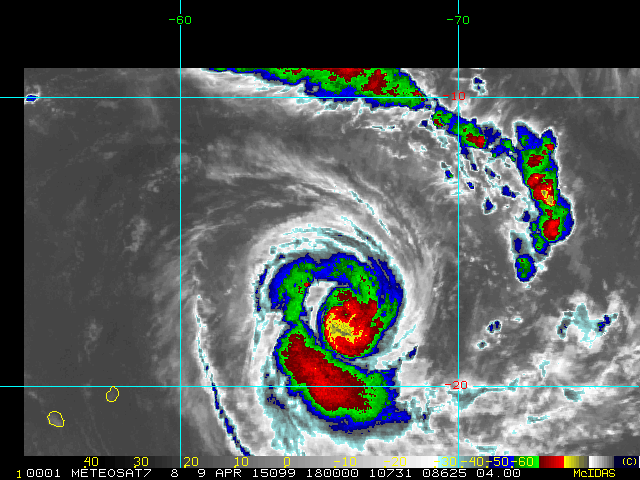 Image satellite cyclone tropical Joalane