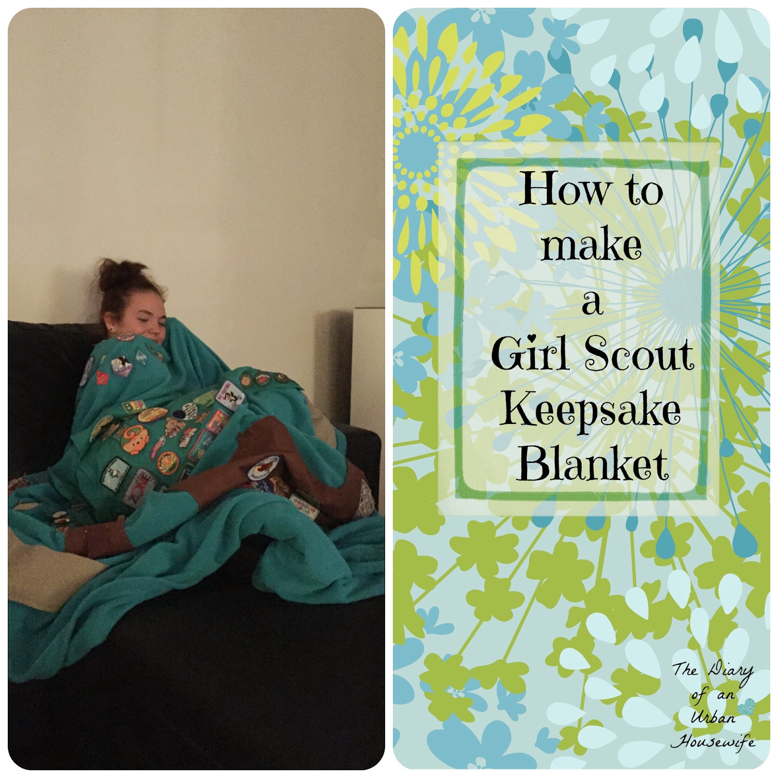 Diary of an Urban Housewife How to make a Girl Guide/Girl Scout Blanket