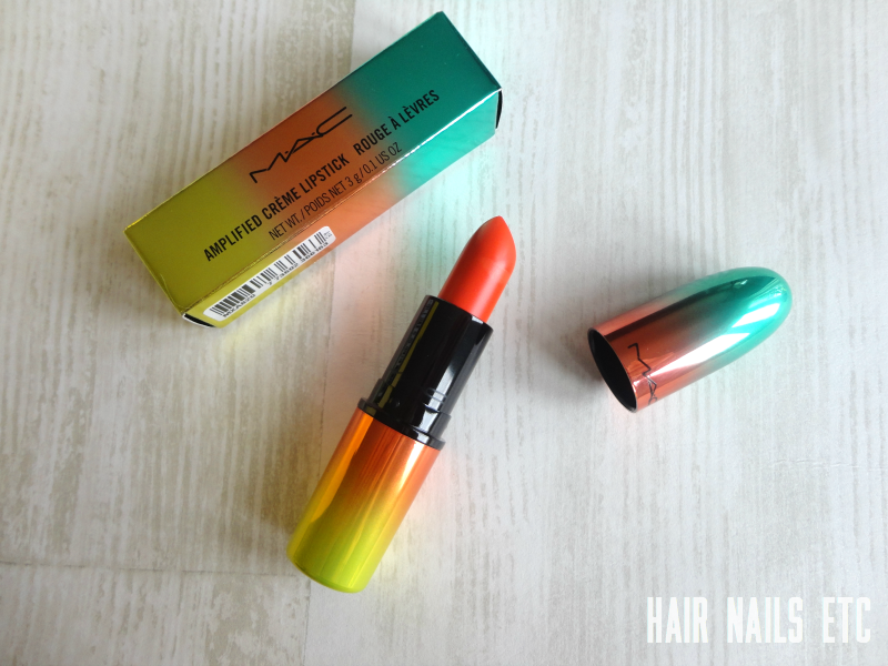 MAC Morange Lipstick - Wash & Dry Collection - Swatch and Review