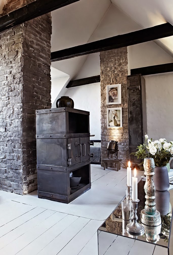 decoraconmaría: APARTAMENTO DE ESTILO INDUSTRIAL EN COPENHAGE