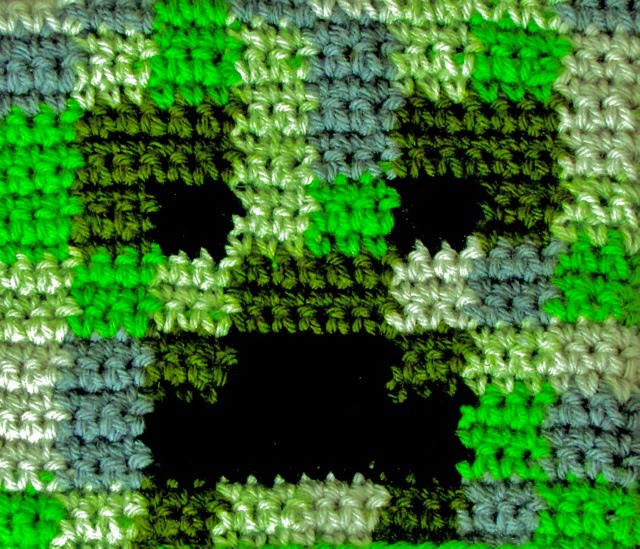 ToyDesigningVashti Crocheted Minecraft Creeper, Complete