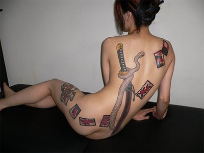 Hot tattoo sexy girl