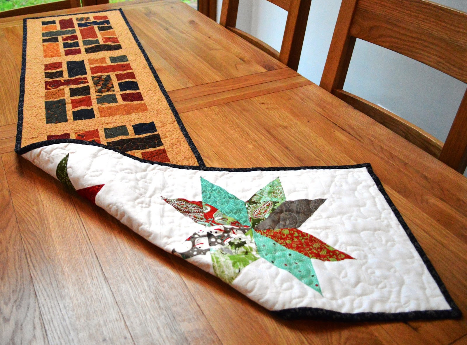 The Crafty Nomad Double Sided Reversible Table Runner