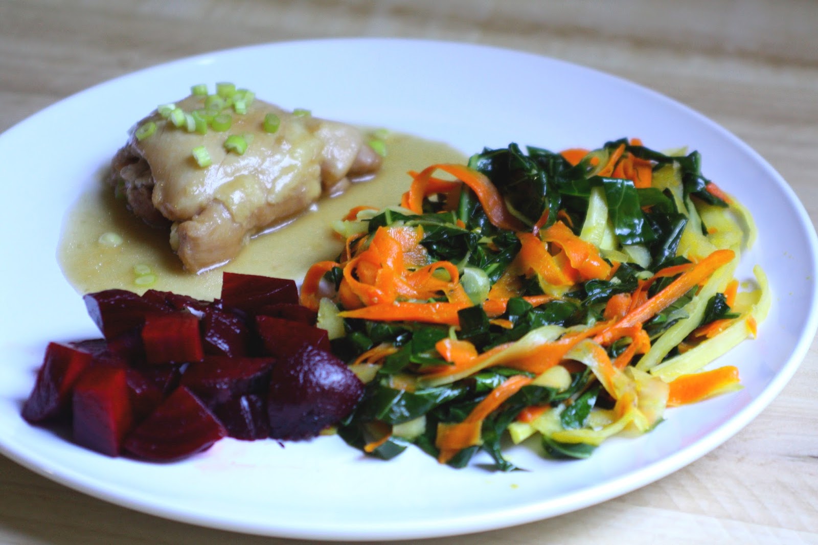 Carrot, Parsnip, & Collard Green Ribbons (AIP, LowFODMAP, Paleo, Whole