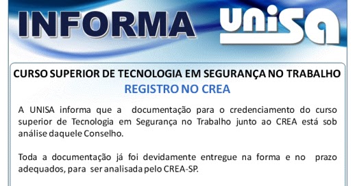 Curso superior de tecnologia em seguranca no trabalho