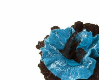brooch, flower, accesoories, felted, felt