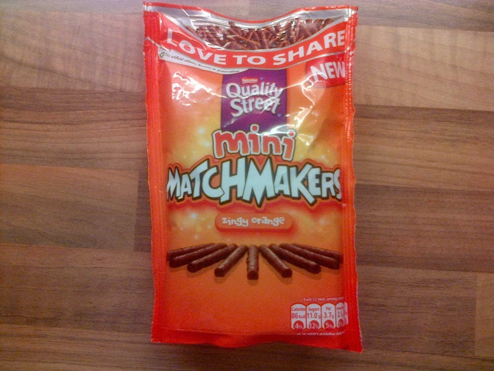 Marvellous Reviews! New! Quality Street 'Mini Matchmakers' Zingy Orange