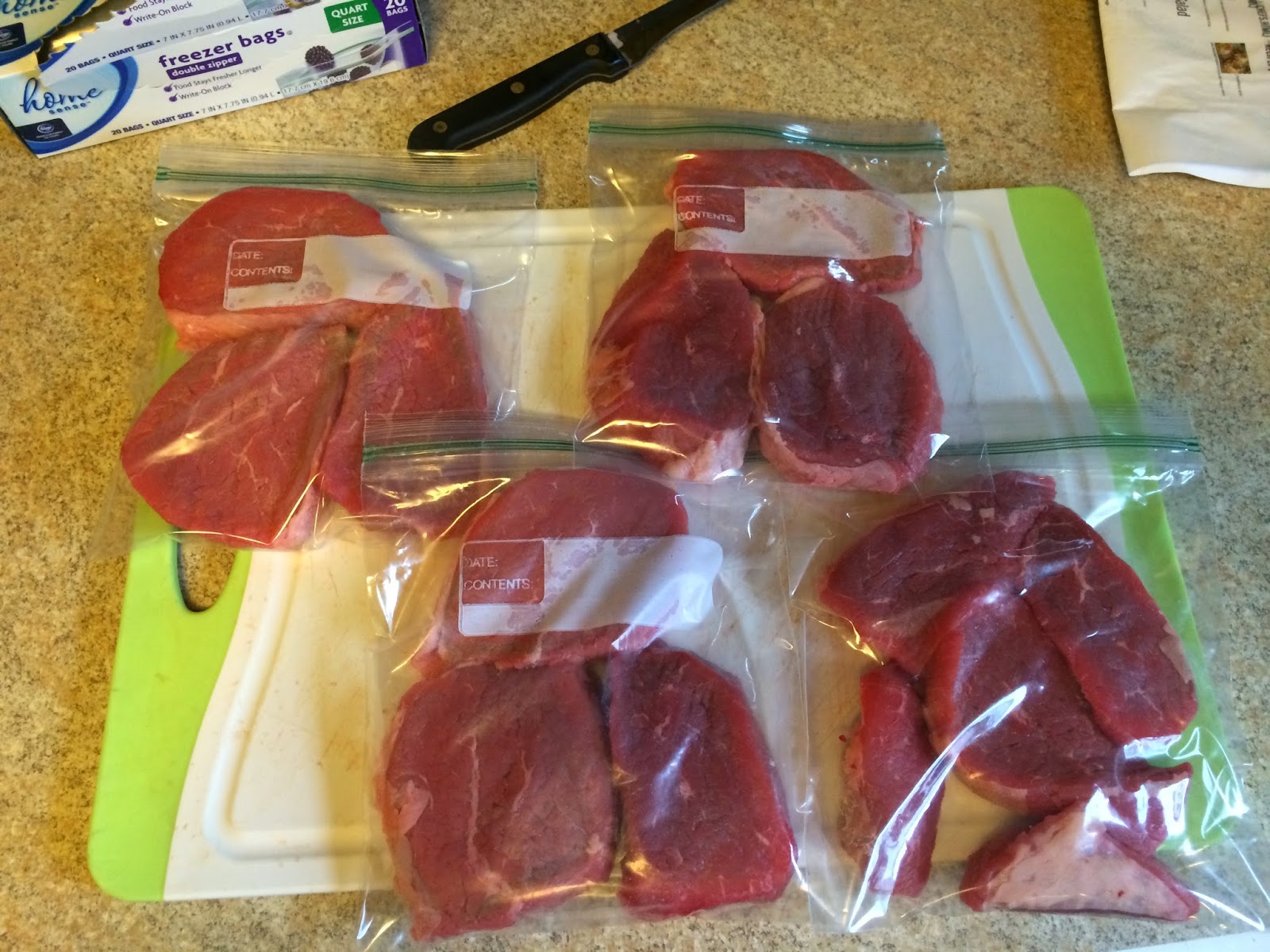 Shopping For Meat On A Budget A large piece of meat can be broken into smaller steaks