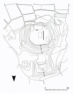 和爾下神社古墳　墳丘測量図（S＝1:2,000）