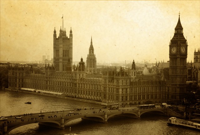 Ciudad en sepia