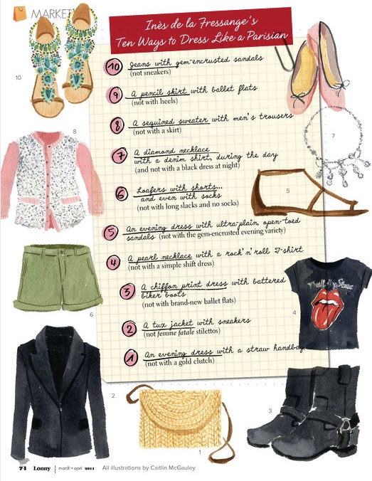 How To Dress Like A Parisian South Molton St Style This Book Is By Ines De La Fressange And A Gorgeous Little Way To Get Quick Fix Concept Fashion Looks Recommend It The Ilrations Are
