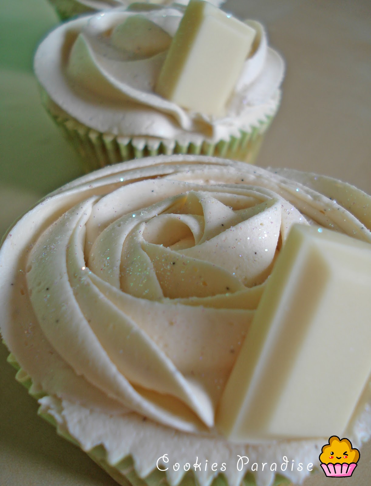 Cupcakes de chocolate blanco CookiesParadise's Blog