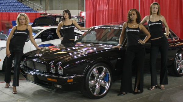 Jaguar XJR-15, beautiful girls, brunette, black haired, cars, automobile