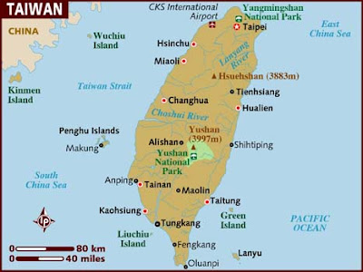 Taiwan Map Political Regional