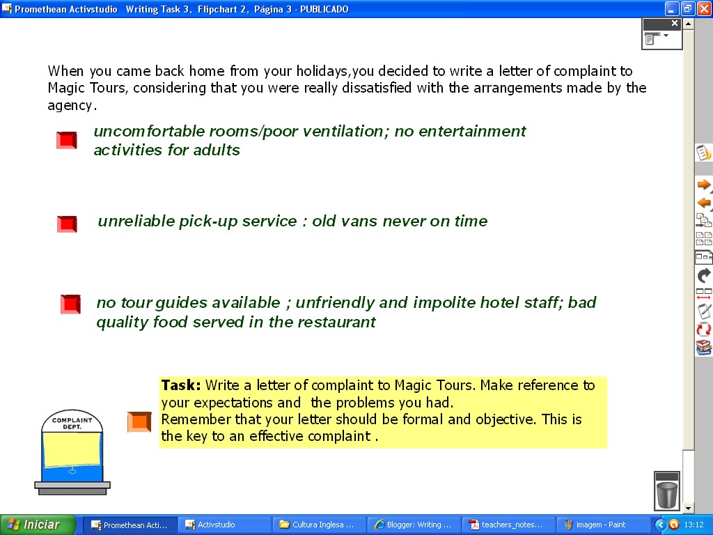 when writing a letter of complaint writing tasks ci in1 writing a