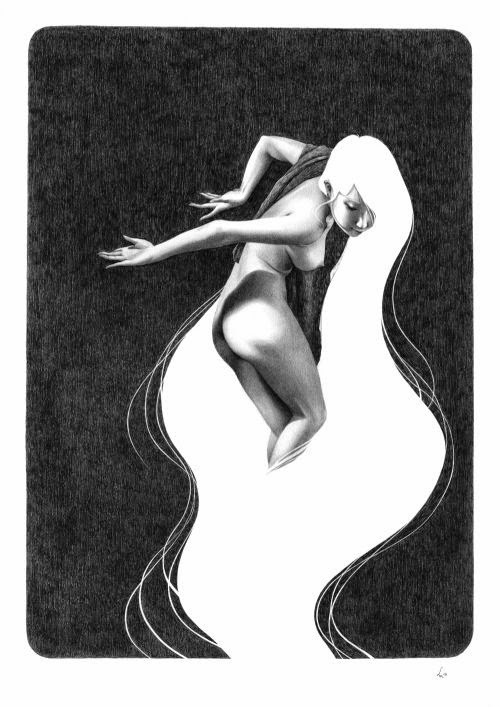 Soey Milk ilustrações pinturas mulheres sensuais foto-realistas