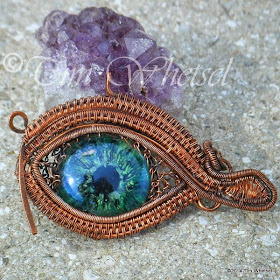 Copper Wire Wrapped Eye of Horus ©2014 Tim Whetsel