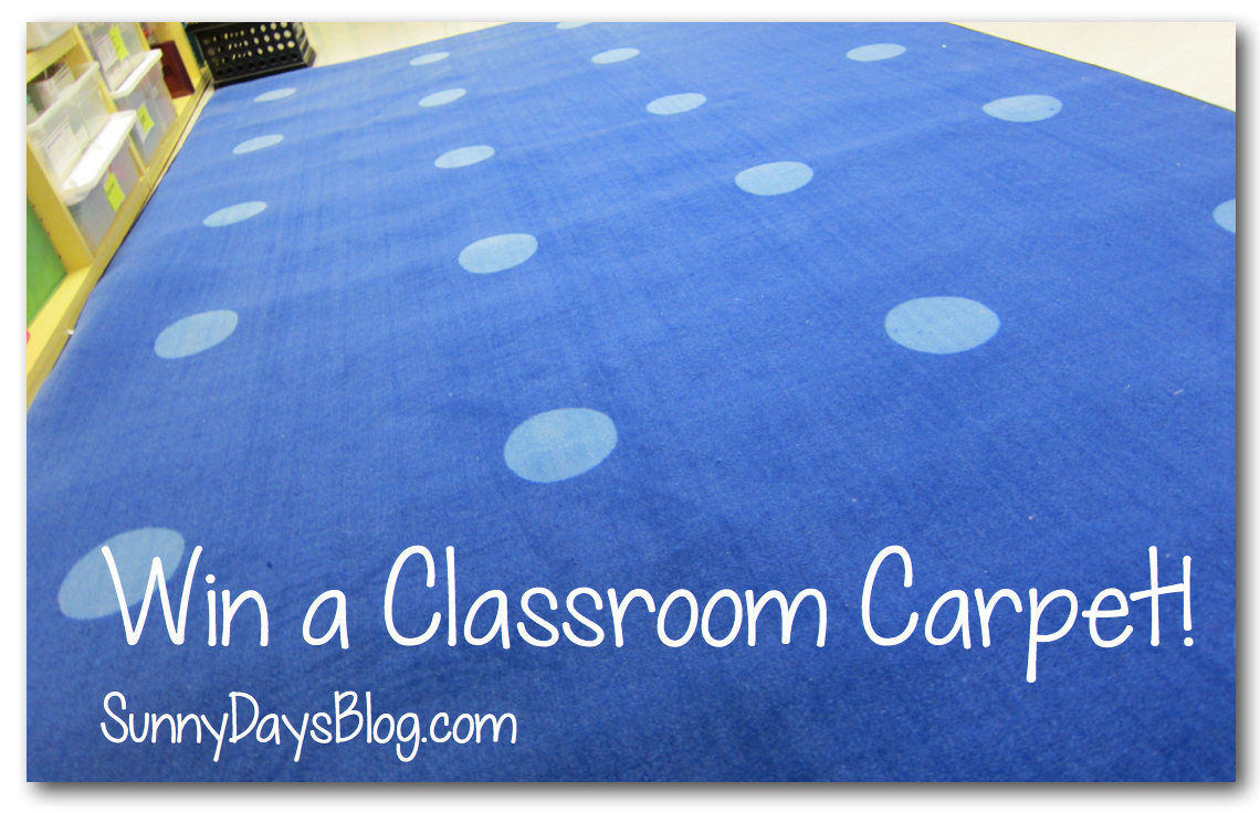 Win A Classroom Carpet Sunny Days In Second Grade
