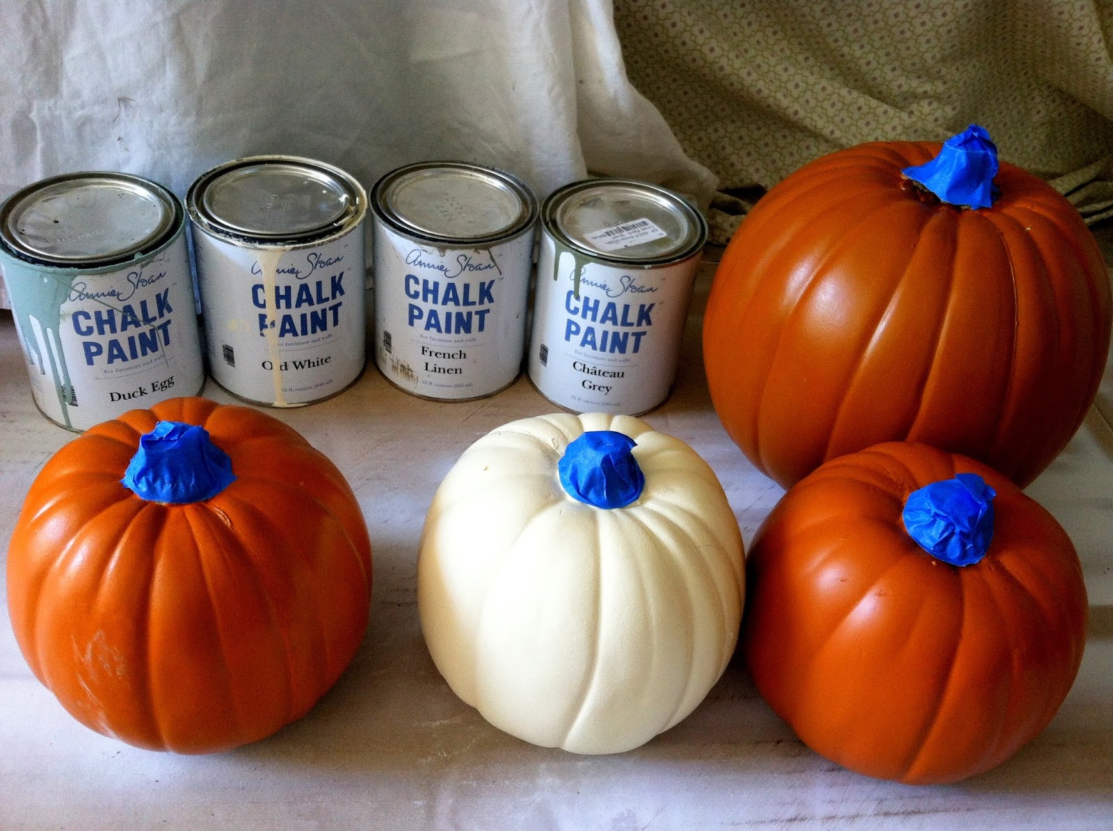 Chelsea's Garage Pretty Painted Pumpkins
