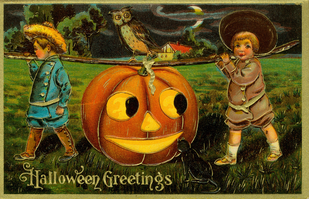 25 Interesting and Adorable Vintage Halloween Postcards vintage everyday