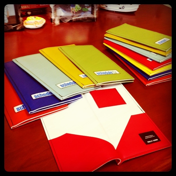 custom check presenters made of vinyl. Made by Holly Aiken http