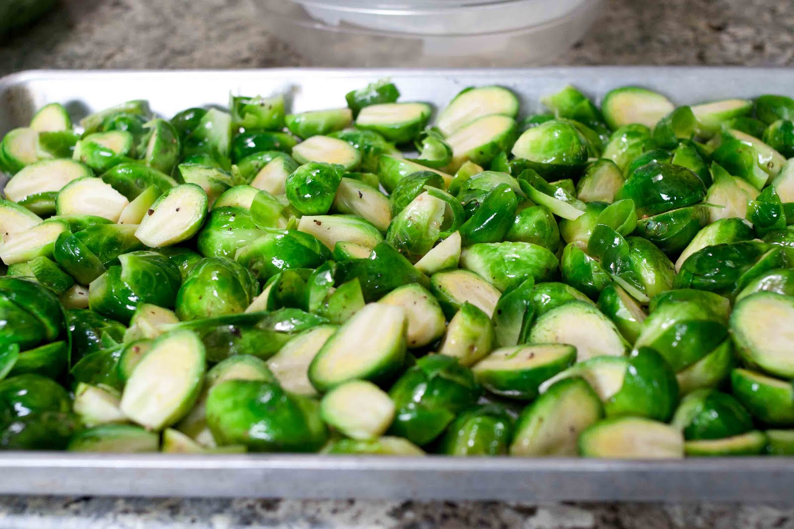 FOODjimoto Roasted Brussel Sprouts with Sesame Miso Dressing
