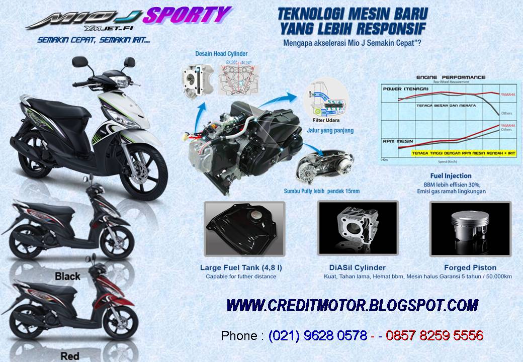 DEALER KREDIT MOTOR YAMAHA HONDA, MIO J, FINO, XEON, VIXION, JUPITER