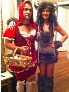 Bad Wolg and Little Red Riding Hood Couple Halloween Costume