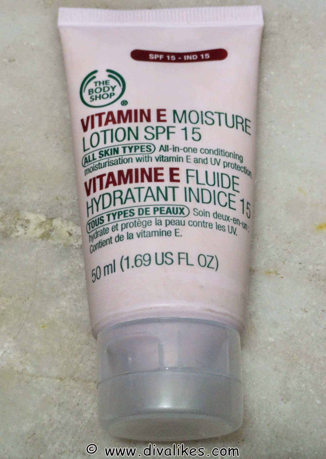 The Body Shop Vitamin E Moisture Lotion SPF 15 Review Diva Likes