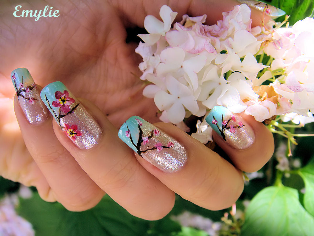 5. Pastel and Floral Natural Nail Designs - wide 9