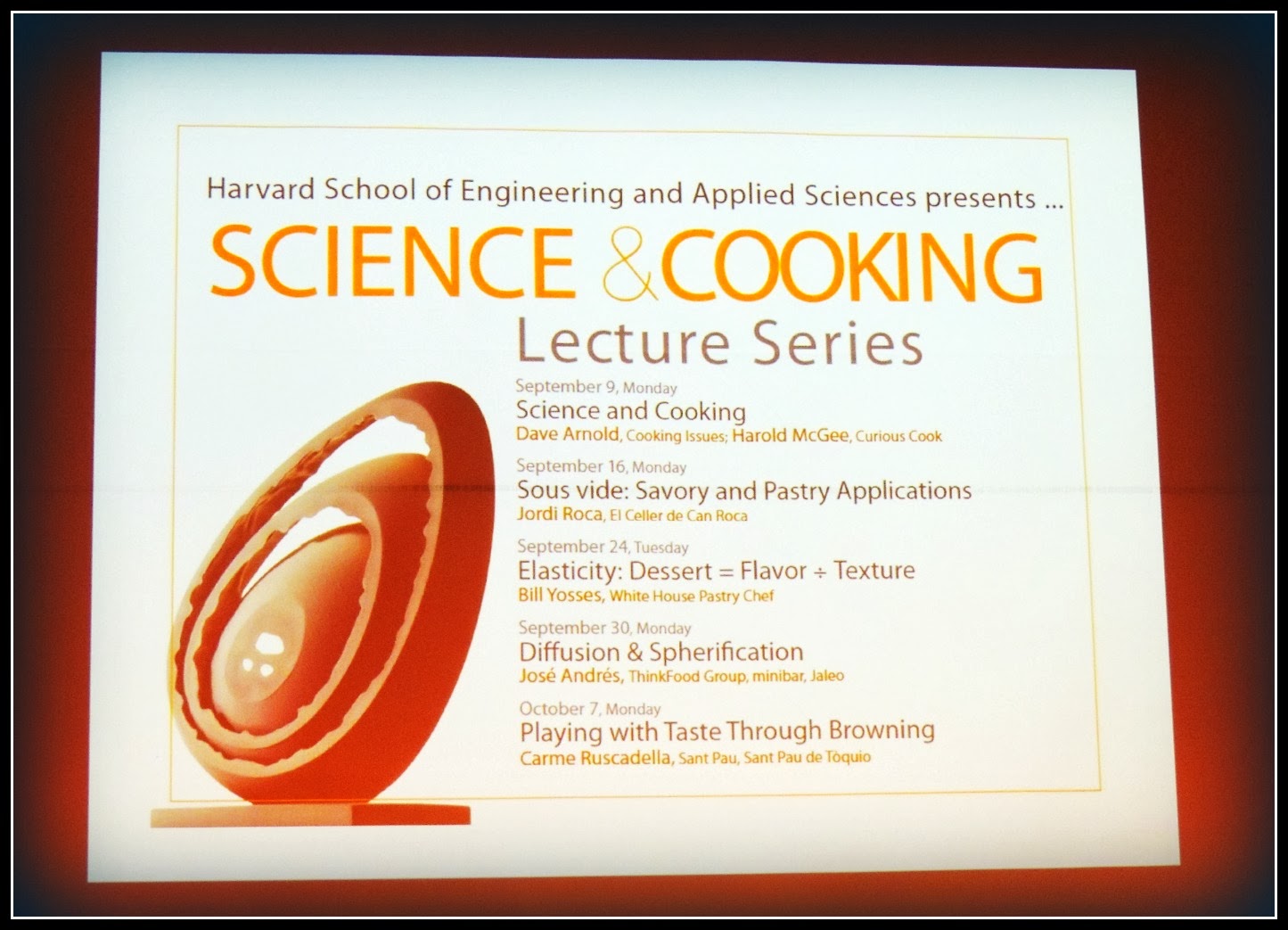 Ferran Adrià En Harvard. Science & Cooking 2013