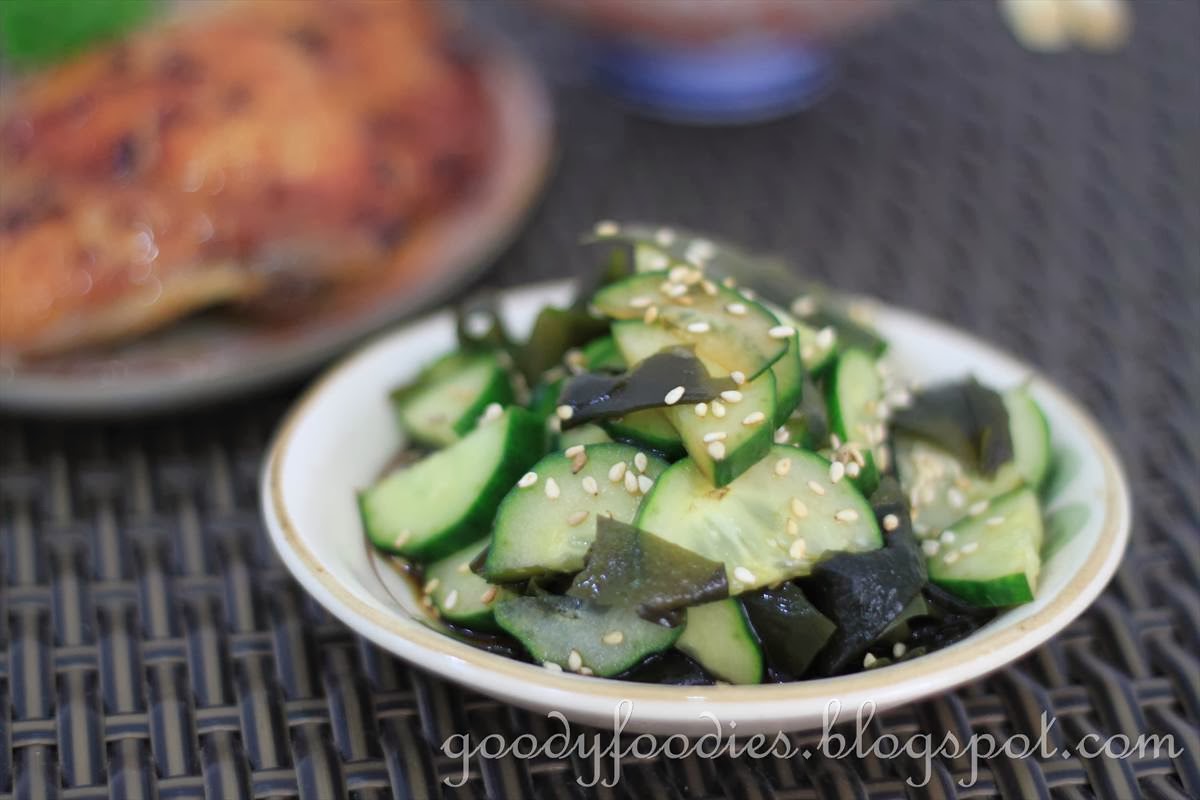 GoodyFoodies Recipe Japanese cucumber & wakame salad