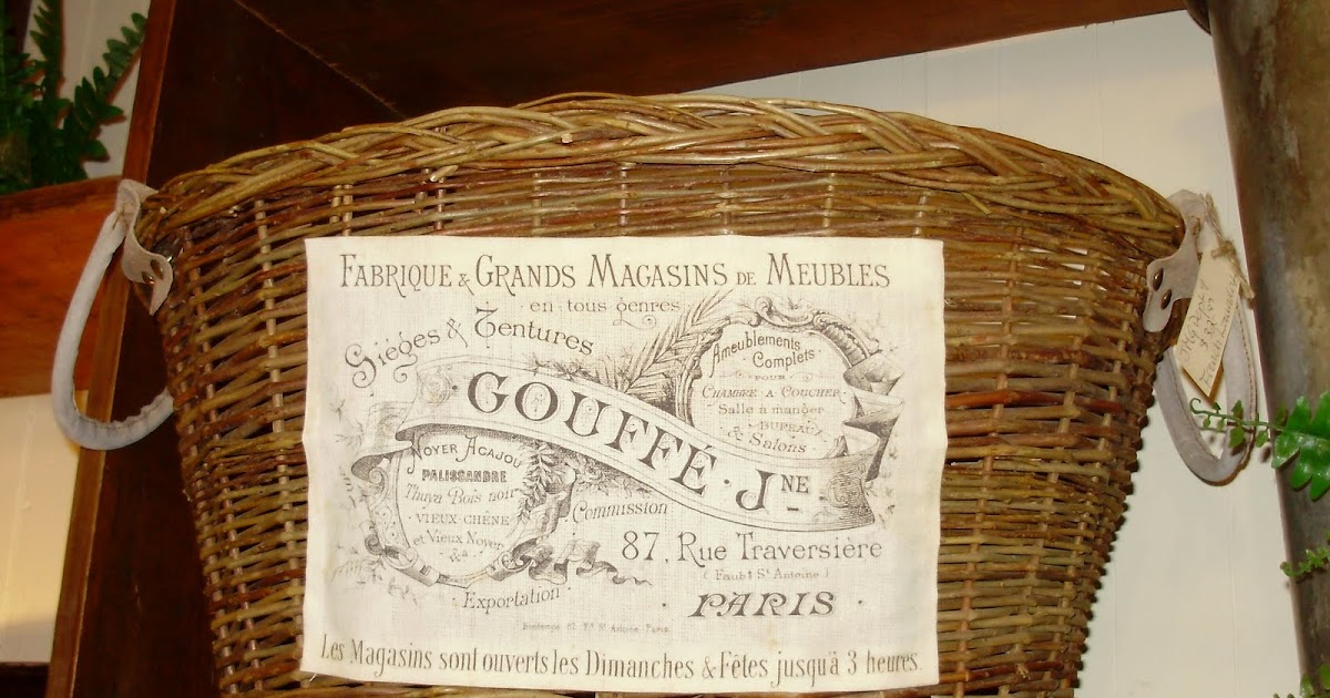 ReCycle ReUse ReDesign French Laundry Basket