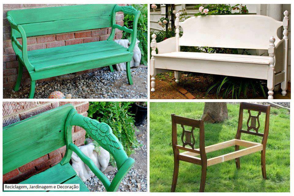 How to DIY Garden Bench from Dining Chairs Idees And Solutions