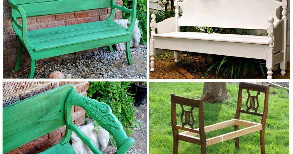 How to DIY Garden Bench from Dining Chairs Idees And Solutions