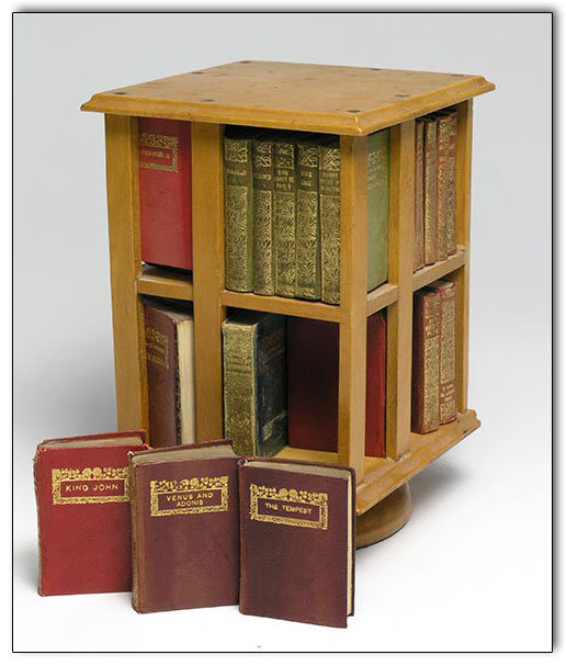 Bookshelf Edwardian Miniature Revolving Bookcase