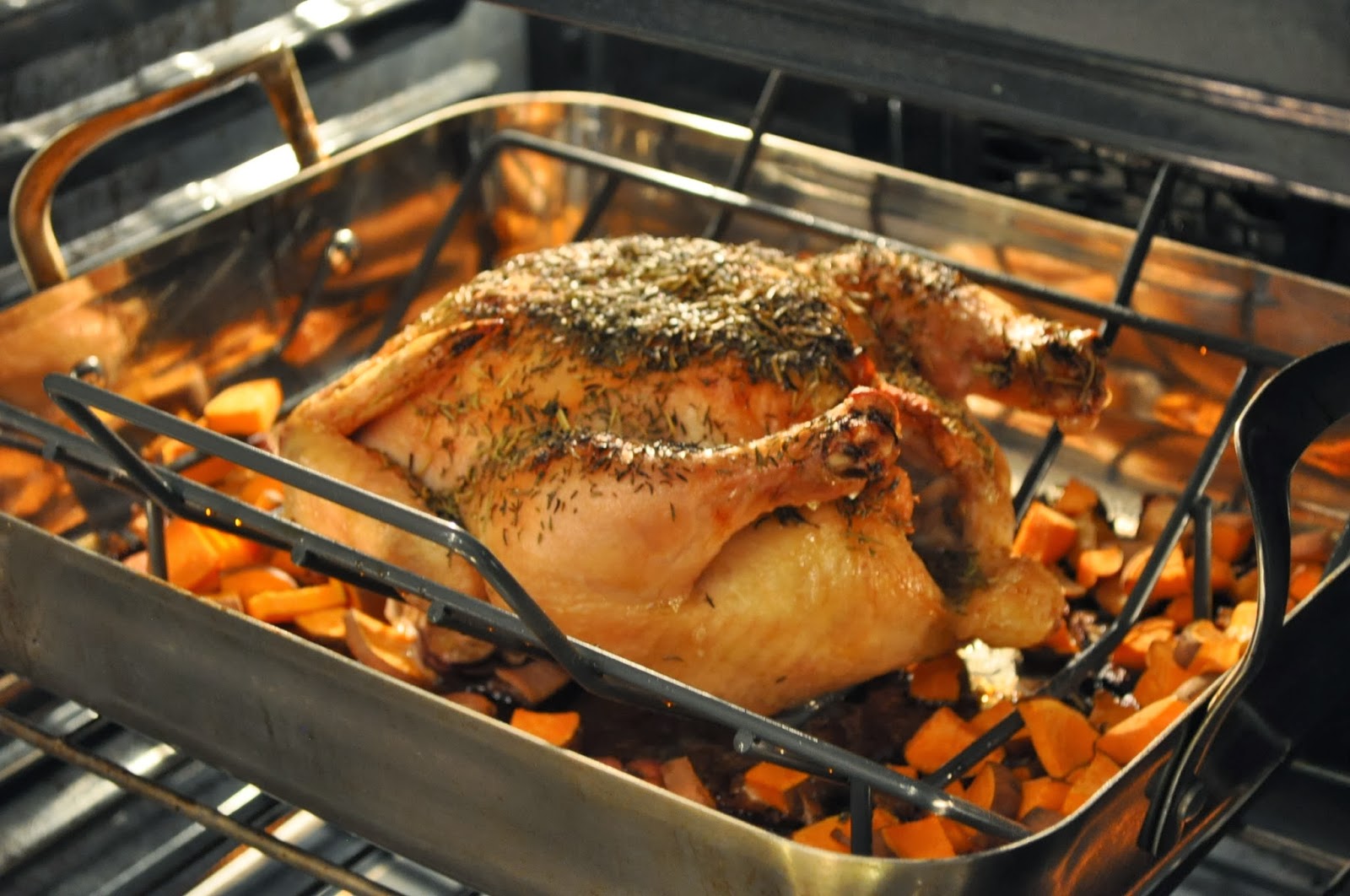 Lemon Roasted Chicken + HomeMade Chicken Broth